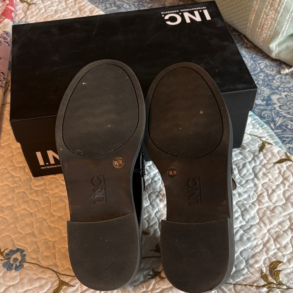INC Visala Hardware Slip-on Loafers Back Patent Women’s Size 8 - Picture 7 of 9